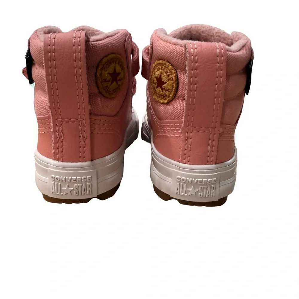 Converse Berkshire Boot Hi Easy-On Toddler 2C Rust Pink Water Repellent NWT